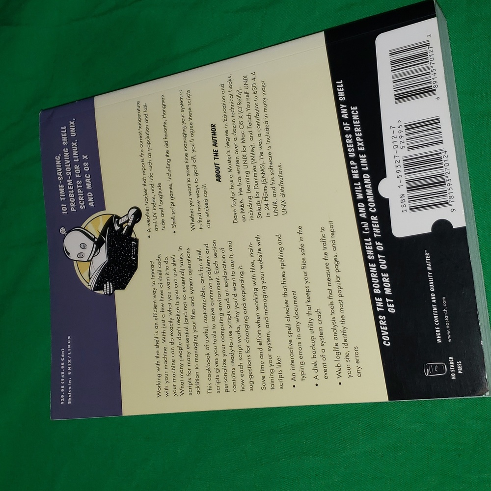 Linux & Unix Programming Tools and Wicked Cool Shell Scripts Paper Back Books - Picture 8 of 9